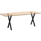 vidaXL Noge za blagovaonski stol u obliku slova X 2 kom crne | shoptok.hr