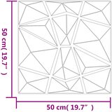  Zidne panele 48 pcs Zelena 50 x 50 cm XPS pjena | shoptok.hr