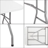  Sklopivi ugostiteljski stol 240 x 75 cm - Bijeli | shoptok.hr
