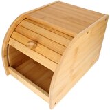 Cheffinger Škatla za kruh iz naravnega bambusa, drsno odpiranje, kompaktna, izjemno praktična, Svetlo rjava, (5000071503) Cene