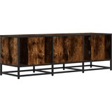TV ormarić dimljeni hrast 120x35x41cm konstruirano drvo i metal | Eponuda.ba