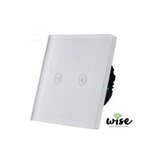 Wise Wifi pametni prekidač za roletne/zavese, stakleni panel beli WR0001 Cene