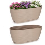 KADAX cvetlični lonec 27 cm ovalni plastični bež, (5000353228) Cene