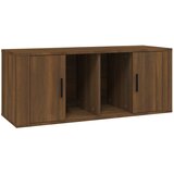 Maison Chic TV omarica - TV stojalo - Televizijska omarica rjav hrast 100x35x40 cm inženirski les, (21698898) Cene