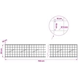  Gabion s žicom debljine 5 mm i mrežom 10x10 cm 700x10x50 cm | shoptok.hr