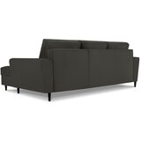 Cosmopolitan Design Crna sklopiva/s prostorom za odlaganje kutna garnitura od samta (s desnim kutom/s ležaljkom) Kyoto – | shoptok.hr