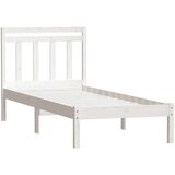  Posteljni okvir bel iz trdnega lesa 90x190 cm 3FT, (20905991) | Shoptok.si