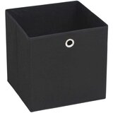 vidaXL Škatle 4 kosi netkano blago 28x28x28 cm črne | Shoptok.si