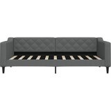  Dnevni krevet na razvlačenje tamnosivi 90 x 190 cm od tkanine | shoptok.hr