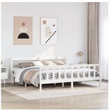 vidaXL Okvir kreveta bez madraca bijeli 180x200 cm od masivne borovine | shoptok.hr
