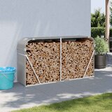  Držač za cjepanice svjetlosivi 180x45x100 cm pocinčani čelik | shoptok.hr