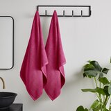 Catherine Lansfield Tamno ružičasti brzosušeći/od frotira pamučni ručnici u setu 2 kom 90x140 cm Quick Dry – | shoptok.hr