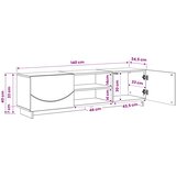  TV stalak 140 x 34,5 x 40 cm Staro drvo Konstruirano drvo | shoptok.hr
