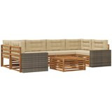  Set vanjskih sofa 7 kom. Prirodna i bež Poliester | shoptok.hr
