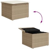  9-delni vrtni jedilni set z blazinami rjav poli ratan | Shoptok.si