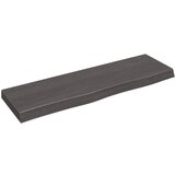 vidaXL Zidna polica tamnosmeđa 100x30x(2-6) cm od obrađene hrastovine cijene