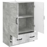  Strani šal Betonsko siva 66 x 34,5 x 92 cm Inženirski les, (5000217746) | Shoptok.si