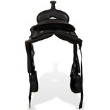 Western Sedlo, Uzda i Obujmica Prava Koža 13 " Crno | shoptok.hr