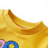  Dječja topla majica tamna oker boja 140 | shoptok.hr