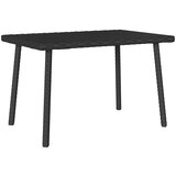 vidaXL Vrtna kavna miza pravokotna črna 60x40x37 cm poli ratan | Shoptok.si
