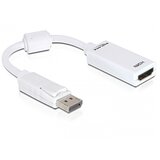 Delock 61767 DisplayPort / HDMI adapter [1x muški konektor displayport - 1x ženski konektor HDMI] bijela s feritnom jezg | Eponuda.ba