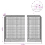  Gabion s žicom debljine 3 5 mm i mrežom 5x2 5 cm 800x100x200 cm - 100 cm 200 cm 800 x 230 cm | shoptok.hr