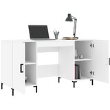 Radni stol bijeli 140 x 50 x 75 cm od konstruiranog drva | shoptok.hr