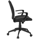 MID.YOU Vrtljiv Stol Soft, Črna | Shoptok.si