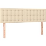 Maison Chic Posteljno vzglavje - Vzglavna omarica 2 kosa krem 72x5x78/88 cm blago, (22077586) | Shoptok.si