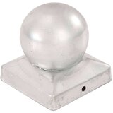 vidaXL Pokrovčki za stebričke 6 kosov krogla pocinkana kovina 91x91 mm | Shoptok.si