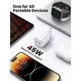Ugreen Nexode 45W USB C Polnilnik GaN II PD 3.0 - Bel | Shoptok.si