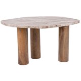 Leitmotiv Stranska mizica z mizno ploščo v marmornem dekorju 50x75 cm Organic – | Shoptok.si