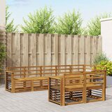  Set vanjskih sofa 8 kom. Prirodna Poliester | shoptok.hr