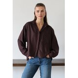TRENDYOLMILLA Ženska košulja Twoaw26Go00138, smeđa/smeđa Cene