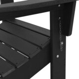 vidaXL Zložljivi stoli Adirondack 2 kosi Črna 74.5x80.5x90 cm HDPE | Shoptok.si