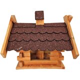  Drvena hranilica za ptice sa posudom za hranu | shoptok.hr