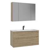 Hanah home Kupatilski ormarić sa umivaonikom i ogledalom (2 komada) Messina 100 v2 390 | Eponuda.com