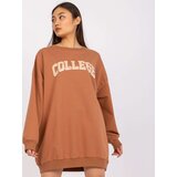 FANCY Sweatshirt-FA-BL-7649.85P-light brown | Shoptok.si