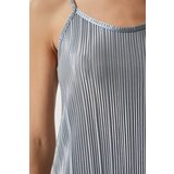  Women's Gray Strappy Summer Pleated Dress | Eponuda.ba