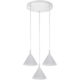 visilica na sajli cone triple round 3xGX53/15W/230V bela
