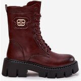 Boto Insulated workery women's with ornament Bordeaux Melisse | shoptok.hr