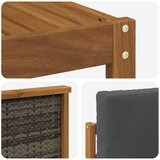  Set vanjskih sofa 6 kom. Prirodna i antracit | shoptok.hr