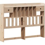 vidaXL Krevet s regalom za knjige bez madraca 160x200 cm od borovine | shoptok.hr