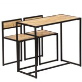vidaXL Jedilna garnitura 3-delna trden mangov les | Shoptok.si