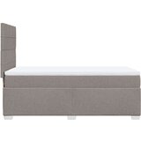 vidaXL Krevet s oprugama i madracem smeđesivi 90x200 cm od tkanine | shoptok.hr