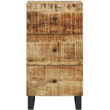 vidaXL Komoda s 3 predali 40x33,5x75 cm trden mangov les | Shoptok.si