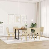  Blagovaonske stolice od tkanine 6 kom krem | shoptok.hr