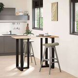  Noge za barsko mizo v obliki črke T, 2 kosa, črne, 60x35x(100-101) cm, jeklo, (22123663) | Shoptok.si