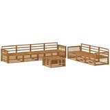 vidaXL Zunanja garnitura za sedenje 8 pcs Naravna Masiven les akacije, (5000282709) | Shoptok.si