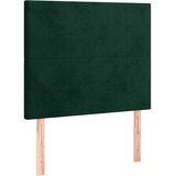  Uzglavlje tamnozeleno 80x5x118/128 cm baršunasto | shoptok.hr
